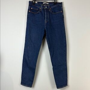 Levi's Wedgie Jeans Dark Blue Size 27